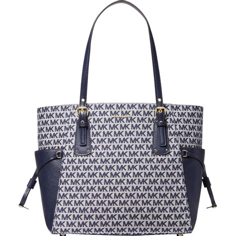 michael kors medium east west travel tote|michael kors voyager signature tote.